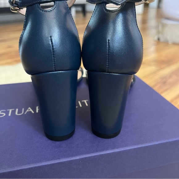 Stuart Weitzman Nearlynude Size 5.5 in Nice Blue Nappa Brand New - Picture 11 of 16